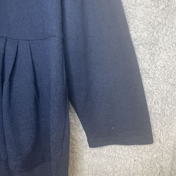 Diane Gilman Top Womens 3X‎ Blue Peplum Long Sleeve Pullover Stretch Lightweight - Picture 7 of 10